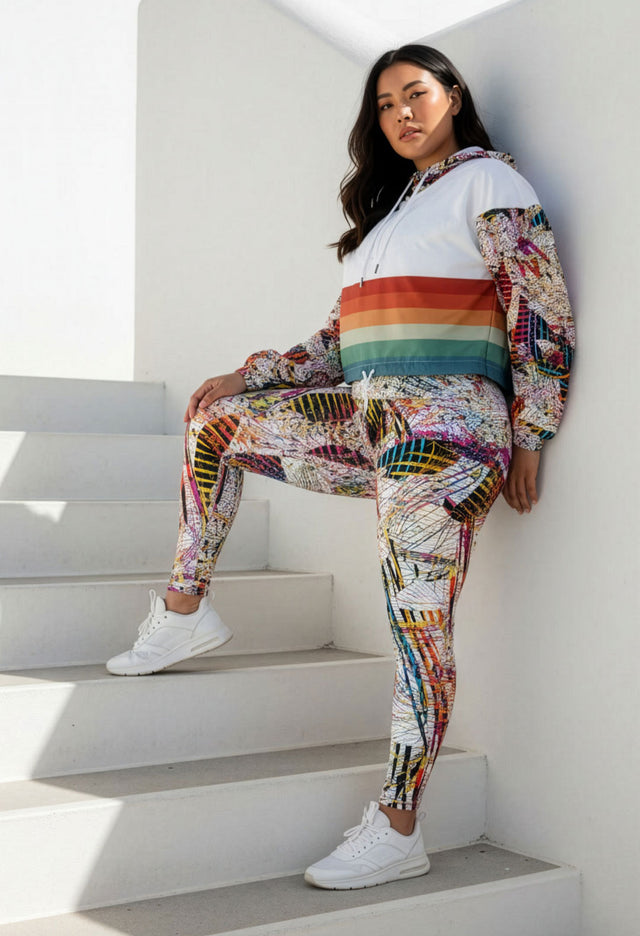 Tiani Cropped Half-Zip Water-Proof Windbreaker