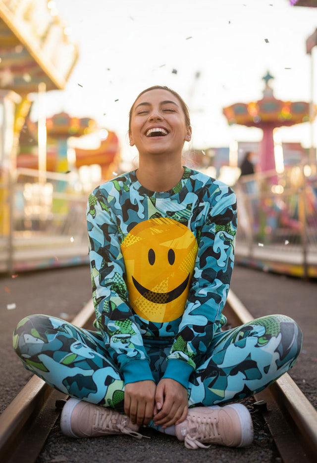 True Relaxed Crew Camo Sweatshirt