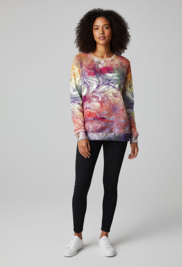 Trust Me Print Fleece Sweatshirt