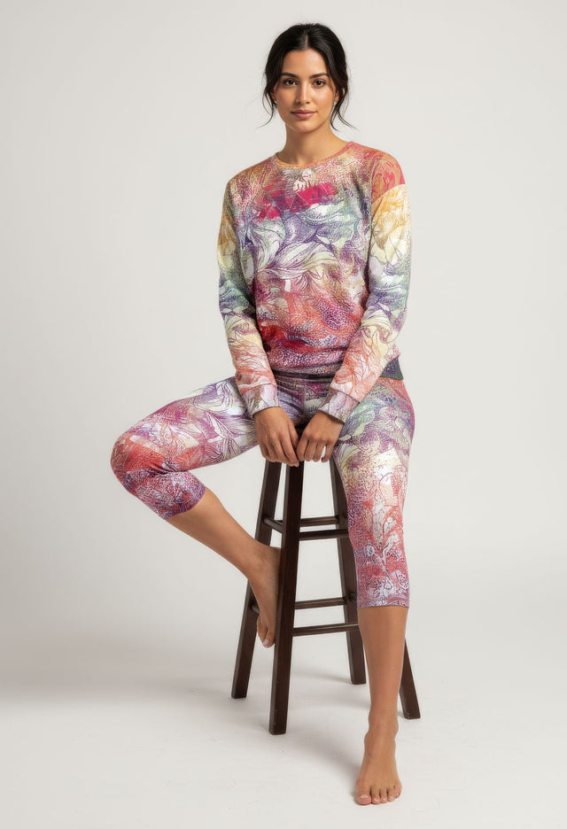 Trust Me Print Fleece Sweatshirt