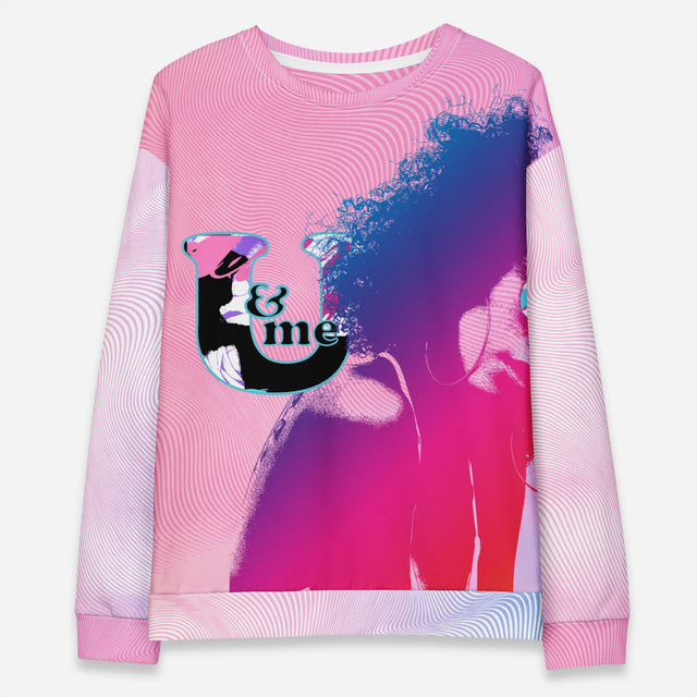 U Me Crew Neon Pink Sweatshirt