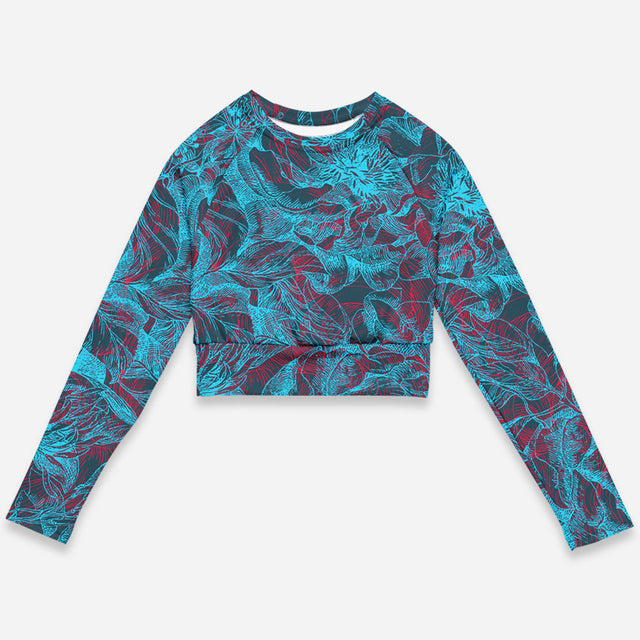 Cool Recycled Pattern Crop Top