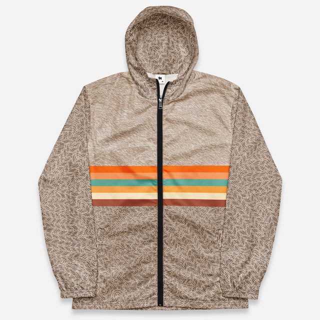 Ika Moss Full-Zip Windbreaker Hoodie