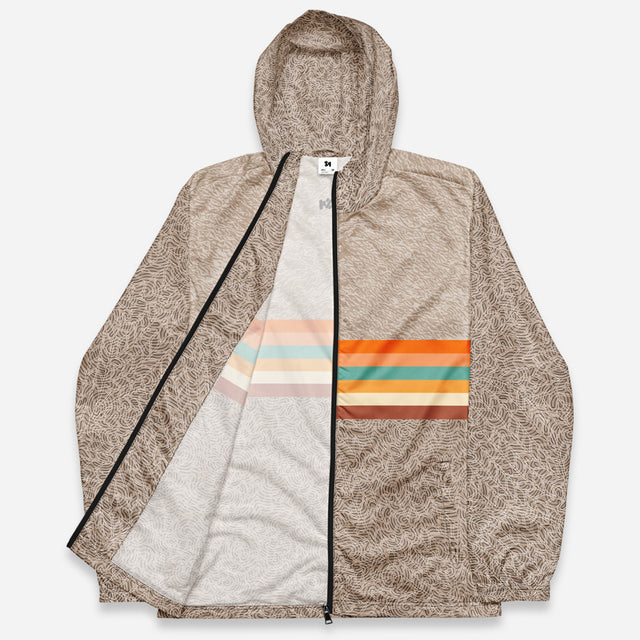 Ika Moss Full-Zip Windbreaker Hoodie