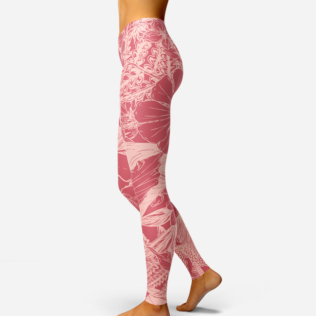 Leggings de encaje matutino