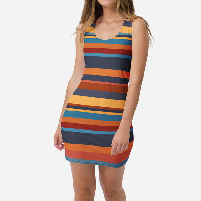 Sassy Girl Fitted Stripe Dress