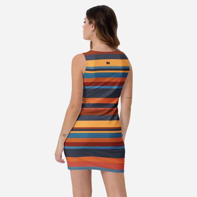 Sassy Girl Fitted Stripe Dress