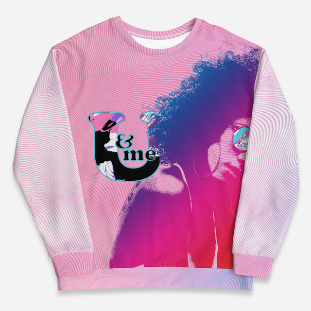 U Me Crew Neon Pink Sweatshirt