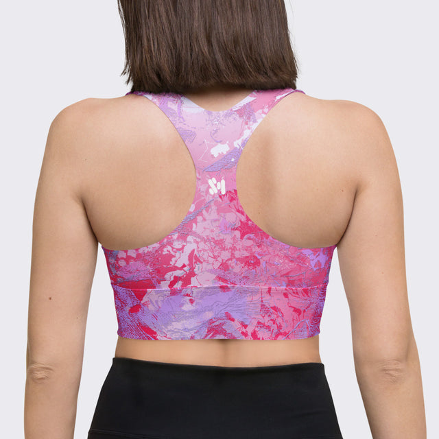 Pink Bubble Gum ll Sports Bra