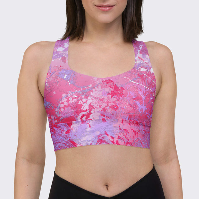 Pink Bubble Gum ll Sports Bra