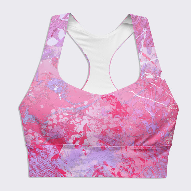 Pink Bubble Gum ll Sports Bra