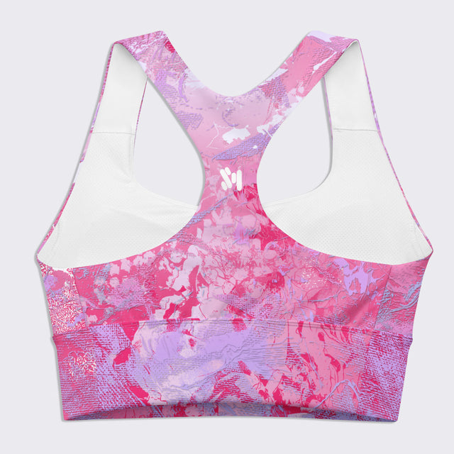 Pink Bubble Gum ll Sports Bra