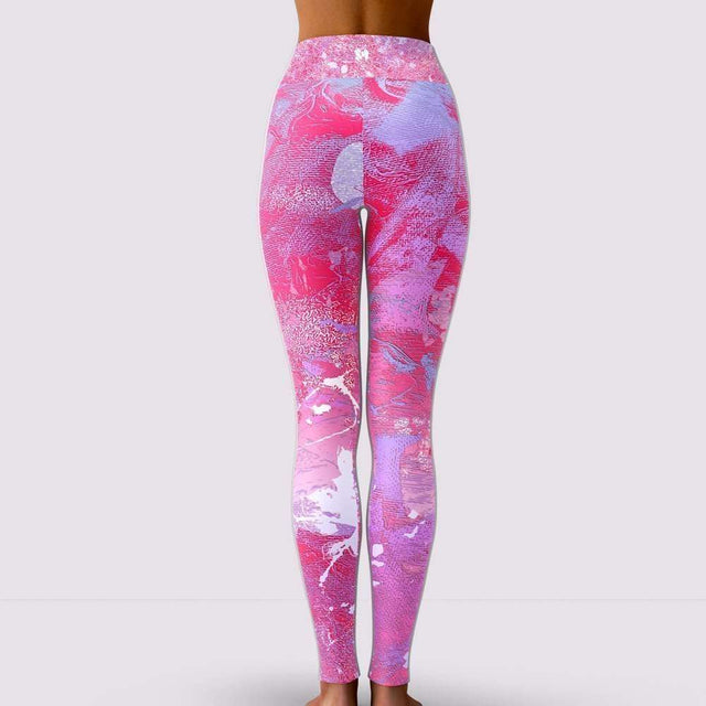 Pink Bubble Gum Leggings by Sania Marie