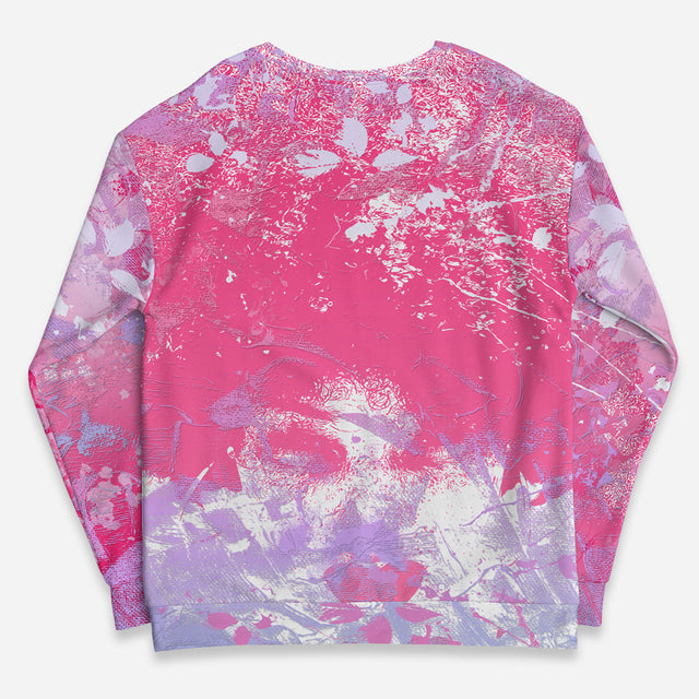 Pink Bubble Gum Love Crew Sweatshirt