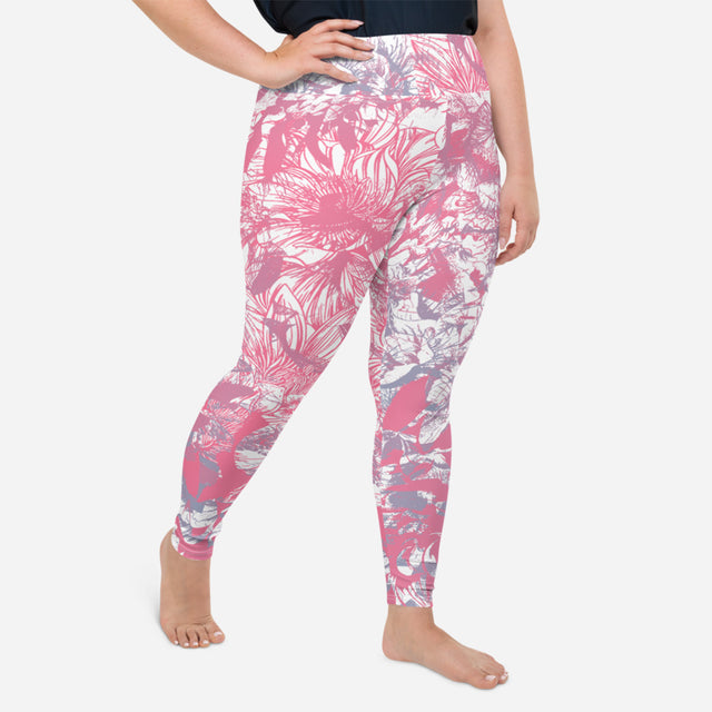 Leggings de talla grande Pink Envy