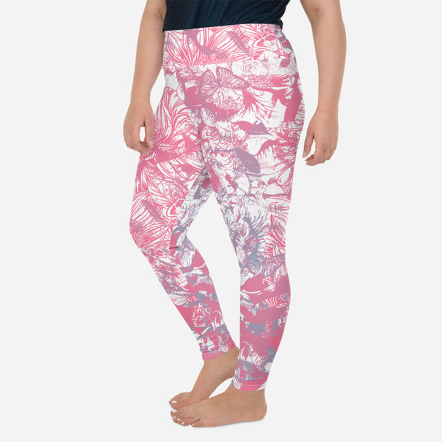 Leggings de talla grande Pink Envy