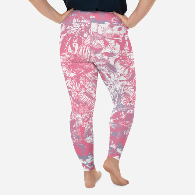 Leggings de talla grande Pink Envy